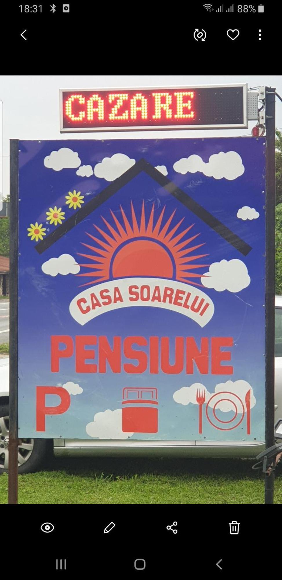 Pensiunea Casa Soarelui Simian Zewnętrze zdjęcie